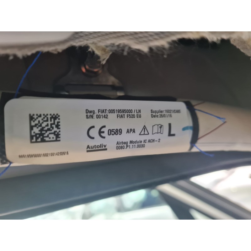 AIRBAG CORTINA DELANTERO IZQUIERDO 00519595000 